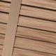 ColorizedPLA Chestnut & Chevron Tan Faux Wood Blind - 50mm Slat 3397
