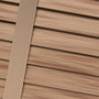 ColorizedPLA Chestnut & Chevron Tan Faux Wood Blind - 50mm Slat 3397