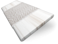 ColorizedSwatch Birch Bark & Chevron Cream Faux Wood Blind - 50mm Slat sample image 3400