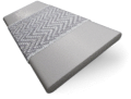 ColorizedSwatch Harbour Grey & Chevron Silver Faux Wood Blind - 50mm Slat sample image 3402