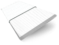 ColorizedSwatch Dove White & Snow Faux Wood Blind - 50mm Slat sample image 3407