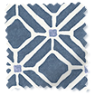 ColorizedSwatch Fretwork Diamond Indigo Roller Blind sample image 3507