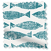ColorizedSwatch Splash Blackout Samaki Aqua Roller Blind sample image 9448