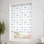 ColorizedZoom Splash Blackout Beach Hut Blue Roller Blind 3560