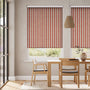 Colorized Choices Twill Stripe Linen Party Red Roller Blind 8024