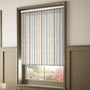 ColorizedZoom Choices Twill Stripe Linen Ribbon Blue Roller Blind 3608