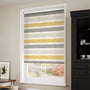 ColorizedZoom Choices Cardigan Stripe Linen Flax Grey Roller Blind 3611