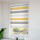 ColorizedZoom Choices Cardigan Stripe Flax Grey Roller Blind 3614