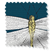 ColorizedSwatch Demoiselle Dragonfly Ink Roller Blind sample image 3620