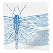 ColorizedSwatch Demoiselle Dragonfly Cornflower Roller Blind sample image 3619