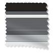 ColorizedSwatch Splash Blackout Letterbox Noir Roller Blind sample image 9010