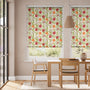 Colorized Blomma Trail Tangerine Roller Blind 3708