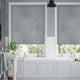 Colorized Waves Blackout Grey Roller Blind 3753