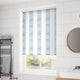 ColorizedZoom Splash Blackout Ceramic Stripe Med Blue Roller Blind 3757