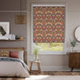 Colorized William Morris Strawberry Thief Harissa Red Roller Blind