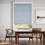 Colorized William Morris Sunflower Vintage Blue Roller Blind 3824