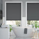 Colorized Electric Blackout Titan Kendall Charcoal Roller Blind 3838