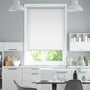 Colorized Electric Blackout Titan Snow White Roller Blind 3842