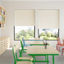 Colorized Contract Metropolis PVC Blackout Alabaster Roller Blind 3916