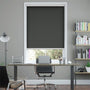Colorized Electric Static Blackout Slate Grey Roller Blind 4064