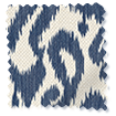 ColorizedSwatch Ikat Damask Ink Blue Roller Blind sample image 4076