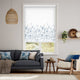 Colorized Electric Blowing Grasses Blue Roller Blind 4156