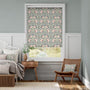 Colorized Electric William Morris Pimpernel Blush Roller Blind 4161