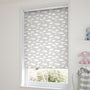 ColorizedZoom Electric Fluffy Clouds Blackout Grey Roller Blind 4166