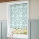 ColorizedZoom Splash Blackout Sea Kelp Soft Teal Roller Blind 4423