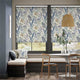 Colorized Twist2Go Inky Botanical Blue Stone Roller Blind 4607