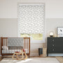 Colorized Twist2Go Fluffy Clouds Blackout Grey Roller Blind 4620