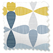 ColorizedSwatch Twist2Go Circus Leaves Blue Roller Blind sample image 4638