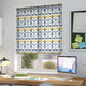 ColorizedZoom Twist2Go Circus Leaves Blue Roller Blind 4638