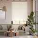 Colorized Twist2Go Sevilla Blackout Linen Alabaster Roller Blind 4868