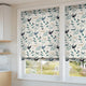 ColorizedZoom Hygge Birds Vintage Linen Pastoral Blue Roman Blind 6636