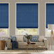 Colorized Paleo Linen Blue Azure Roman Blind 6663