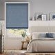 Colorized Paleo Linen Persian Blue Roman Blind 6672