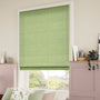 ColorizedZoom Paleo Linen Spring Green Roman Blind 6678
