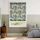 Colorized Blakely Linen Vintage Cyan Spring Roman Blind 6685