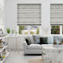 Colorized Santorini Silver Fog Roman Blind 6699