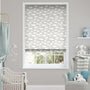 Colorized Fluffy Clouds Grey Roman Blind 6720