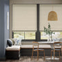 Colorized Bijou Linen Latte Roman Blind 8749