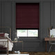 Colorized Bijou Linen Grape Roman Blind 8972