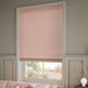 ColorizedZoom Bijou Linen Blush Pink Roman Blind 8748