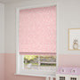 ColorizedZoom Twinkling Stars Candyfloss Pink Roman Blind