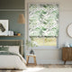 Colorized Kentia Linen Leaf Roman Blind 6794