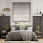 Colorized Crushed Velvet Warm Silver Roman Blind 6828
