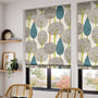 ColorizedZoom Silhouette Peacock Roman Blind