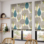 ColorizedZoom Silhouette Peacock Roman Blind 6844