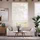 Colorized Ionian Voile Cloud White Roman Blind 6866